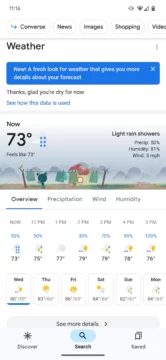 google počasí