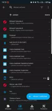 Home Assistant Yellow recenze aplikace 11 entity