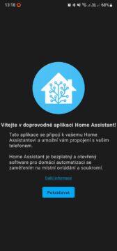 Home Assistant Yellow recenze aplikace 5 vítejte