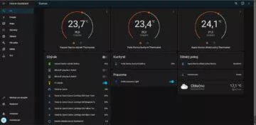 Home Assistant Yellow recenze Lovelace ovládací panel