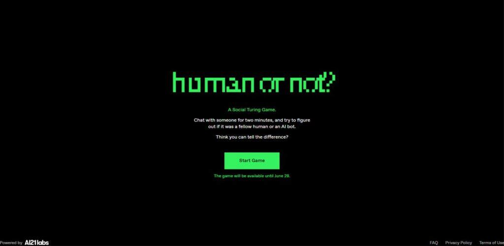 human or not ai hra game ai21 lab