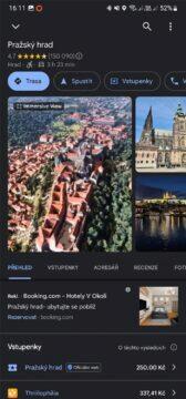 Immersive View Mapy Google ČR Pražský hrad 3 náhled