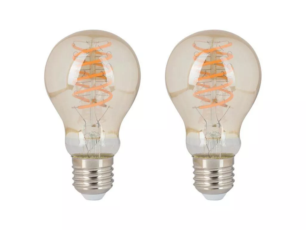 LIVARNO home Zigbee 3.0 Smart Home Sada filamentových LED žárovek, 2dílná, spirála