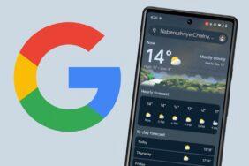 nová Google aplikace Počasí ukázka
