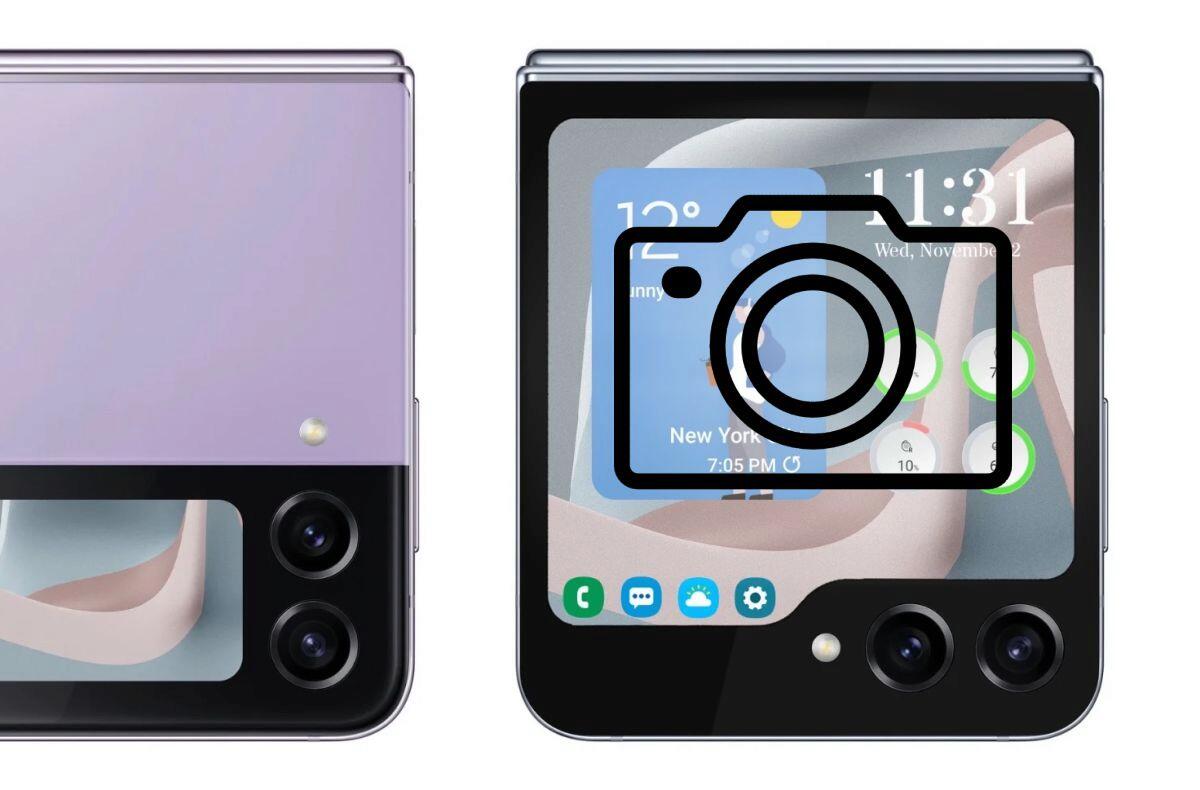 První reálná fotka zachytila Galaxy Z Flip5 a jeho obří vnější displej