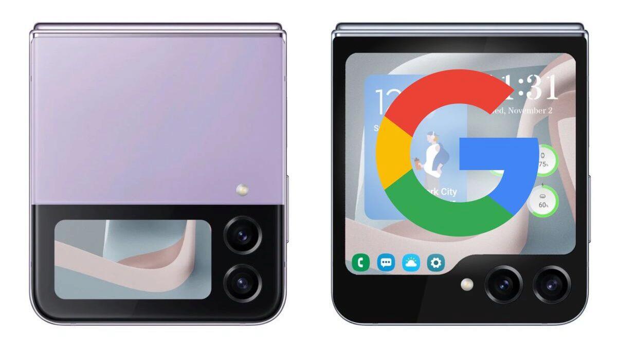 Vnější displej Galaxy Z Flip5 si bude zajímavě rozumět s Google aplikacemi