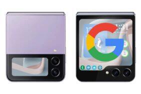 Samsung Galaxy Z Flip5 vnější displej Google aplikace