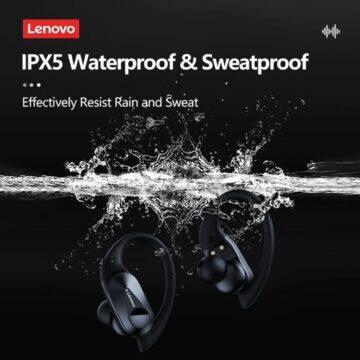 Špunty Lenovo (thinkplus) LP75 s klipy za uši IPX5