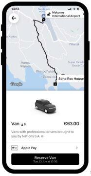 Uber Van aplikace