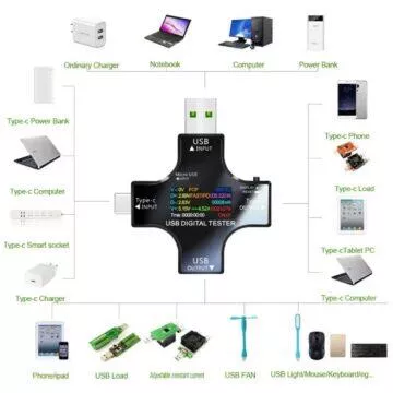 USB multimetr detail