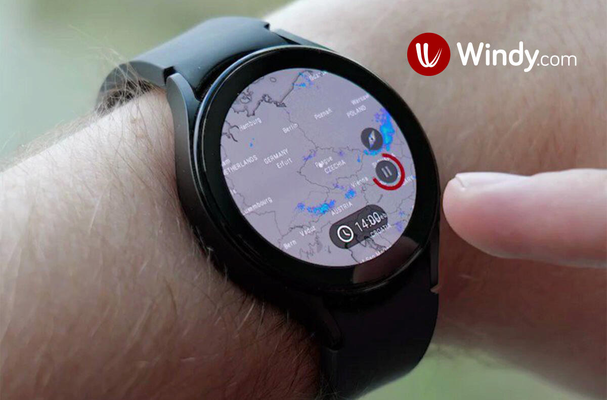 Populární aplikace Windy zamířila na hodinky! Vypadá skvěle