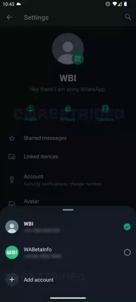 WhatsApp více účtů beta ukázka