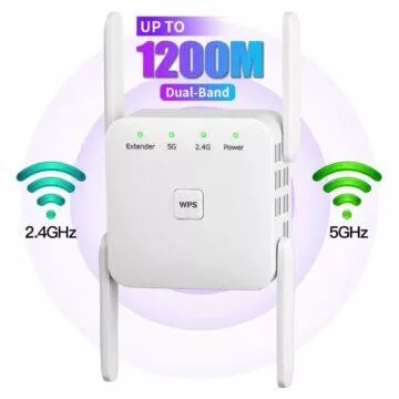 Wi-Fi (2,4GHz 5GHz) 1 200 Mbps opakovač