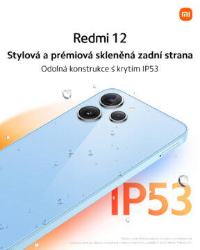 Xiaomi Redmi 12 ČR cena parametry baterie IP53
