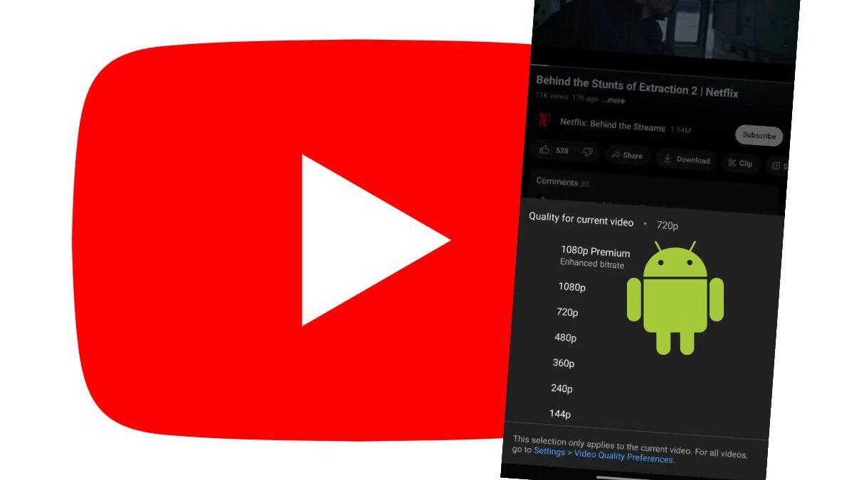 V YouTube aplikaci na Androidu se začíná objevovat lepší placená kvalita videí