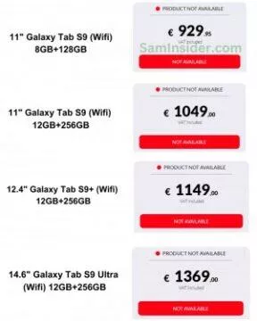 galaxy tab s9 ceny galaxy tab s9 ceny
