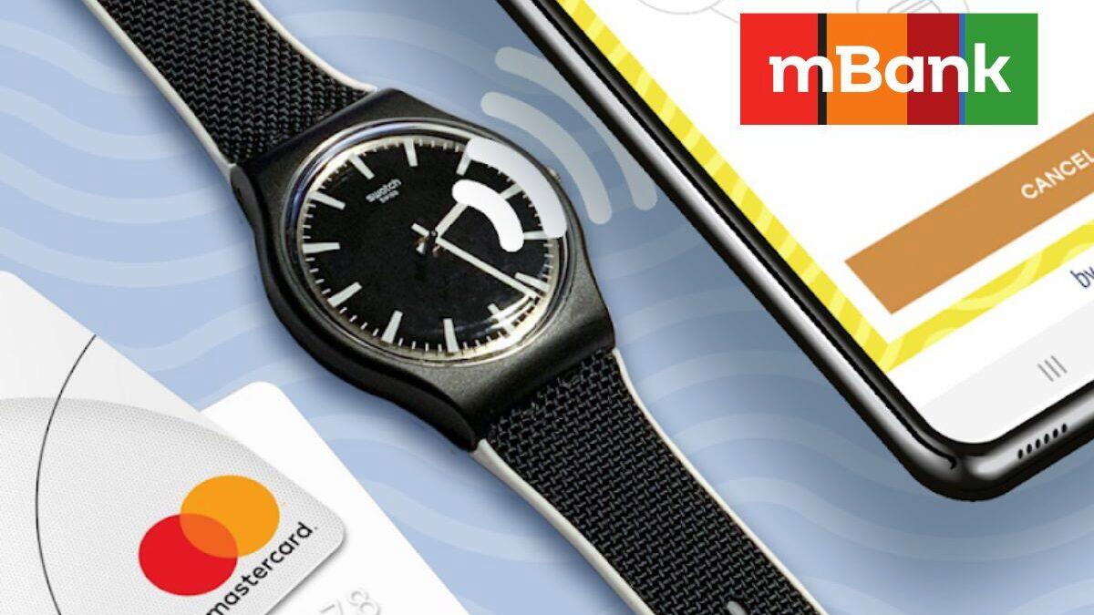 mBank zavádí bezkontaktní platby hodinkami Swatch