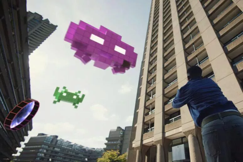 SPACE INVADERS World Defense AR hra Google rozšířená realita 45 let SPACE INVADERS World Defense AR hra Google rozšířená realita 45 let