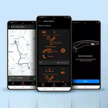 Tilsberk head-up display pro motorkáře Sygic aplikace