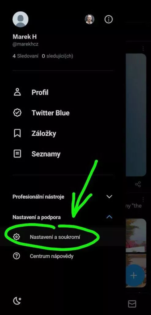 Twitter X účet smazat deaktivovat návod 2 nastavení