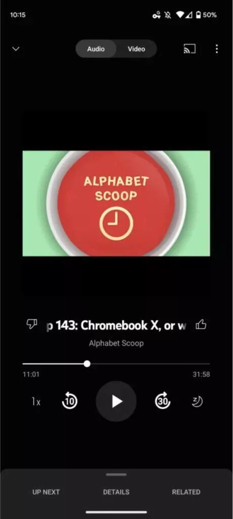 YouTube Music Podcasty aplikace další státy Brazílie Kanada nová sekce náhled 5 přehrávač