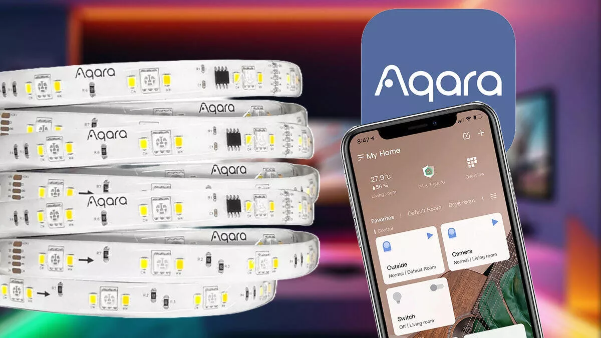 Aqara LED Strip T1: Neobyčejný RGB pásek integrovaným mikrofonem a podporou Matter