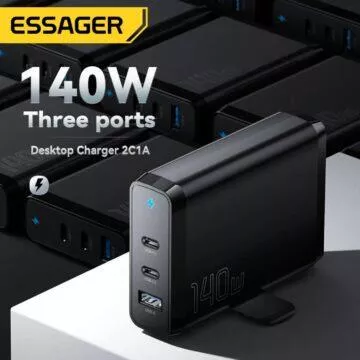 ESSAGER 140W GaN nabíječka