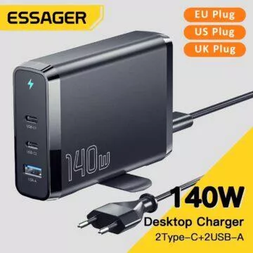 ESSAGER 140W GaN nabíječka akce