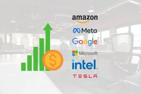 Srovnání výplaty zaměstnanců největších technologických firem