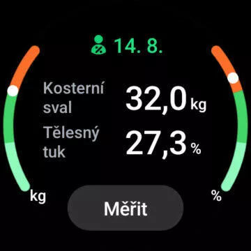Galaxy Watch6 prostředí měření složení těla
