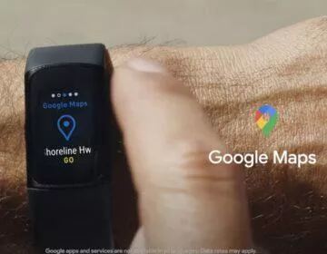 google mapy fitbit charge