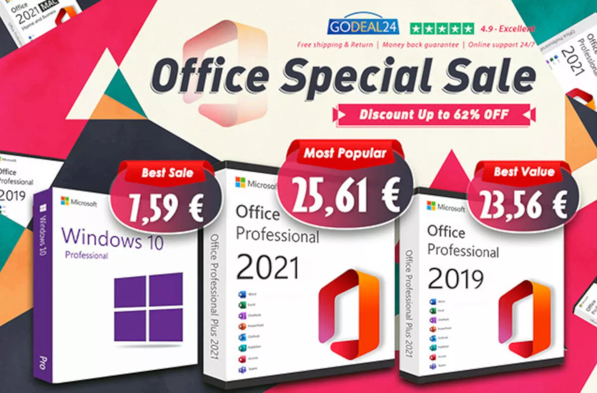 Získejte doživotní licenci k Microsoft Office a Windows