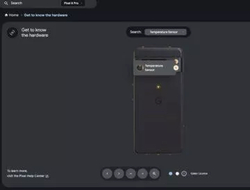 pixel 8 pro teplotní senzor
