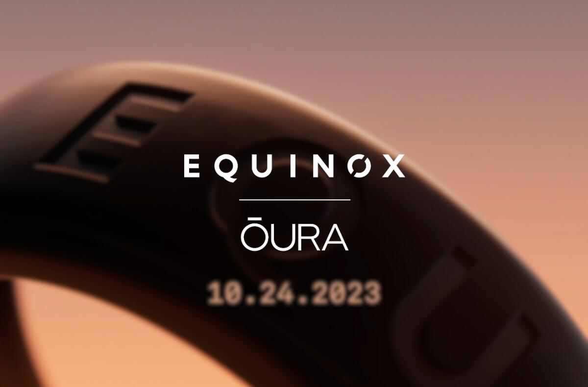 Nový Oura Ring. Exkluzivní kolaborace s firmou Equinox