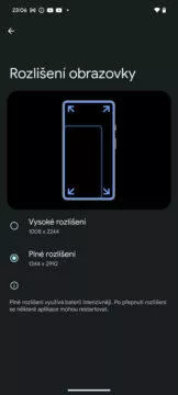 Google Pixel 8 Pro rozlišení displeje