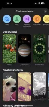 ios 17 nové tapety