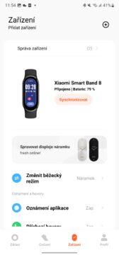 xiaomi smart band 8 fitness aplikace