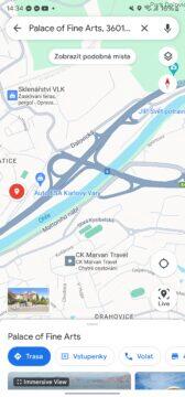 mapy google android nový design