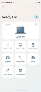 Motorola Edge 40 Neo prostředí ready for desktop