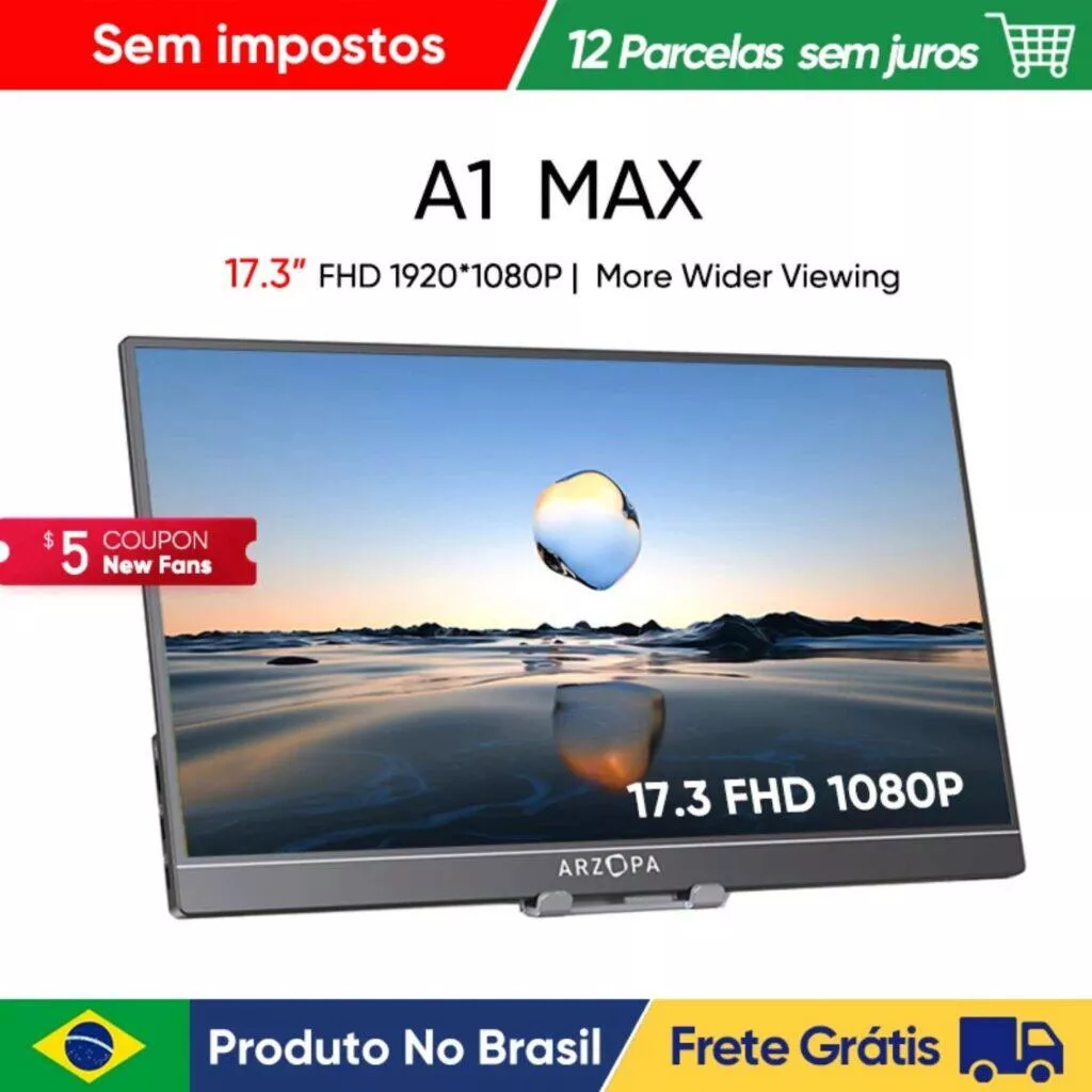 Přenosný 17,3 monitor ARZOPA A1 MAX