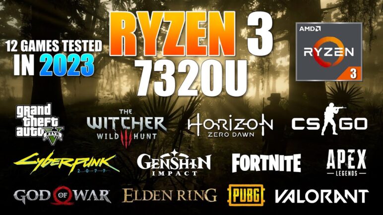 Ryzen 3 7320U (Radeon 610M) - Gaming Test in mid 2023