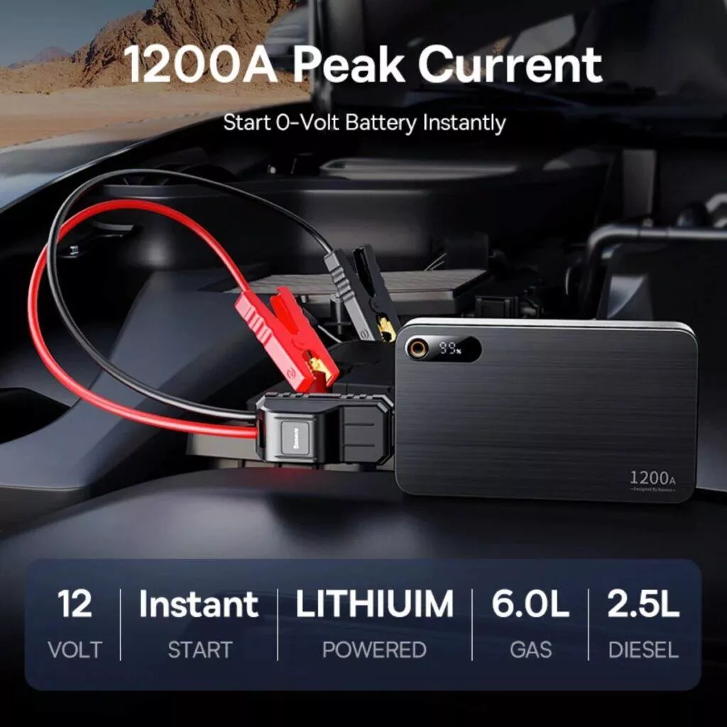 Baseus 1200A Jump Starter startovací powerbanka AliExpress parametry