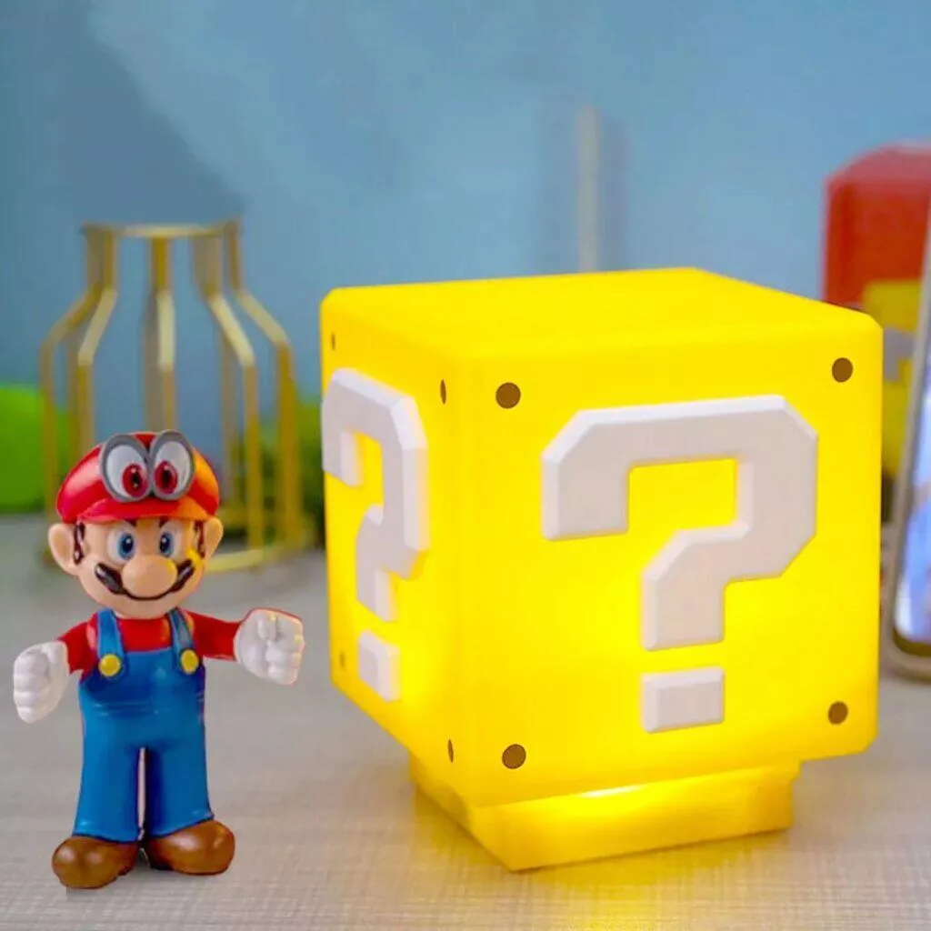 Kostka ze Super Maria jako LED lampička