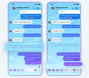 messenger mizející zprávy