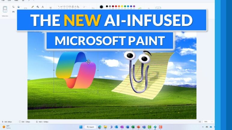 New Microsoft Paint AI features and Cocreator | Windows 11 23h2