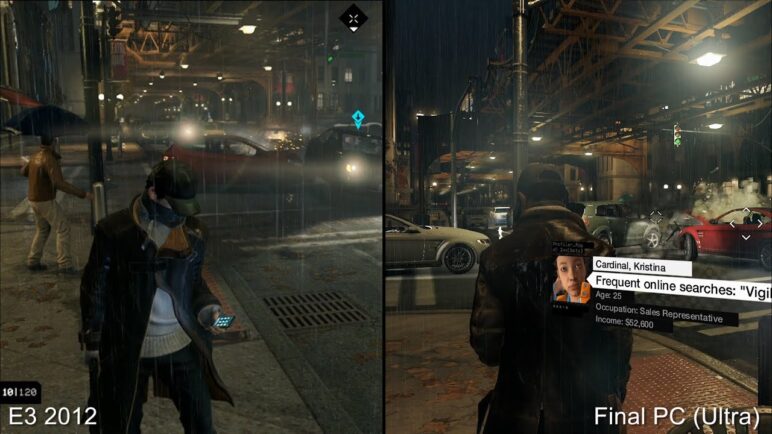 Was Watch Dogs Graphically Downgraded? E3 2012 vs PC Ultra Comparison