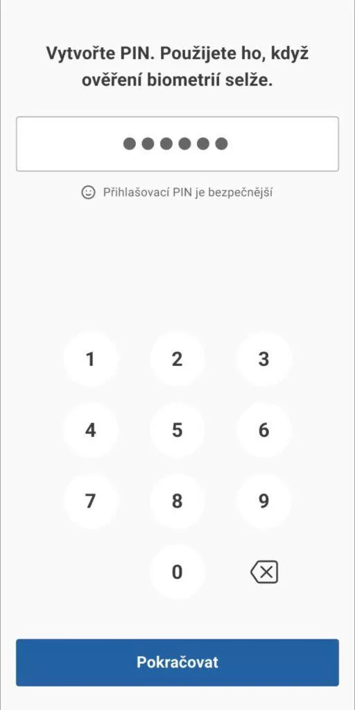 aplikace eDoklady PIN