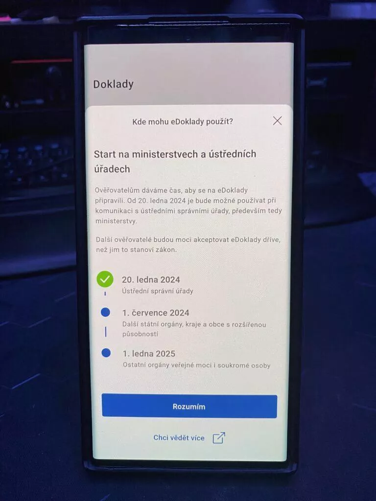 aplikace eDoklady termíny