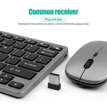 Bezdrátový set myši a klávesnice bez numpadu
