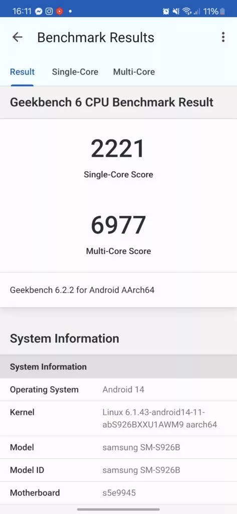 galaxy s24 plus exynos 2400 geekbench 6